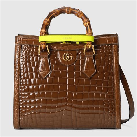 crocodile tote bag gucci|shoulder Gucci chest bag.